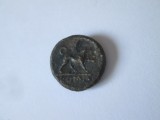 Mini monedă Roma Antică din bronz??? vedeti imaginile,diametrul=12,5 mm,greutate=2,30 grame