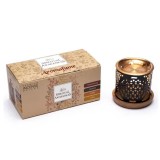 Set Suport Difuzor metalic Spiritual Awareness si 12 carbuni aromati, Aromafume