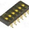 Intrerupator DIP, 2 pozitii, montare SMT, 6 sectiuni, OMRON OCB - A6S-6102-H