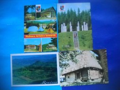 HOPCT LOT 2589 ASPECTE DIN...JUD-MARAMURES-4 CARTI POSTALE-NECIRCULATE