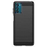 Husa compatibila cu motorola moto g42, tpu carbon, negru