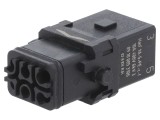 Conector HARTING Han&reg; 1A insert contact mamă 6 pini crimpat