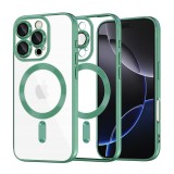 Husa premium iPhone 16 Pro Max Techsuit Luxury Crystal MagSafe, verde deschis