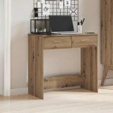 VidaXL Birou, stejar artizanal, 80x40x75 cm, lemn prelucrat