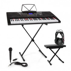 SCHUBERT Etude 225, USB orga, Set complet cu ca?ti ?i stand &amp;amp;amp; scaun, negru foto