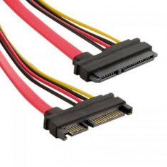 4World Cablu HDD 22pin SATA negru foto