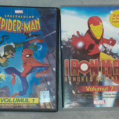 Marvel Spiderman Omul Paianjen Iron Man Omul de Fier animatie subtitrat 2 DVD F7