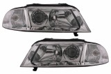 Faruri crom Audi A4 B5 Facelift 1999-2000, set stanga-dreapta