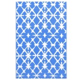 Cumpara ieftin Covor de exterior, ARAKIL albastru/alb, 80x150 cm, PP