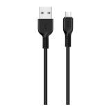 Cablu Date si Incarcare USB la MicroUSB HOCO X13 Easy, 1 m, Negru
