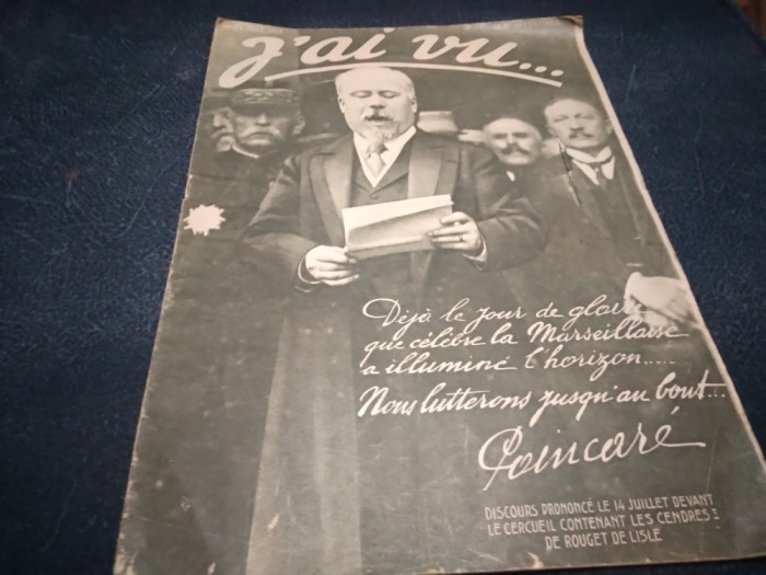 REVISTA J AI VU 1915 IMAGINI FRONT