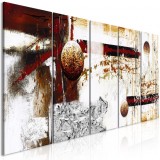 Cumpara ieftin Tablou - Dynamics in Space (5 Parts) Narrow 225x90 cm