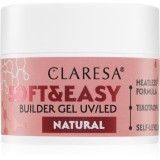 Claresa Soft&amp;Easy Builder Gel gel de bază pentru unghii culoare Natural 12 g