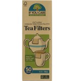 Filtre de ceai If You Care, Inalte, Nealbite, Compostabile, Fara Clor, 50 buc