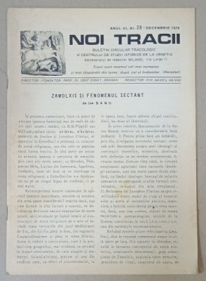 NOI TRACII , BULETIN CIRCULAR TRACOLOGIC , NR.28, 1976 foto