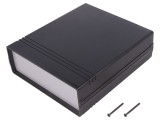 Carcasă ABS Neagră cu Panou 154x173x54mm