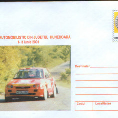 Intreg postal plic nec 2001- Raliul Automobilistic din Judetul Hunedoara