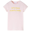 Tricou pentru copii, roz pal, 92, vidaXL