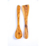 Set Torino lingură&nbsp;și spatulă din lemn măslin 25 | 30 | 35 cm