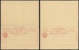 Switzerland - Postal History Rare Old Postal stationery + Reply UNUSED DB.119