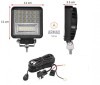 Set 2 proiectoare led bar Armax 126w 11 cm + kit cablaj releu si buton, Universal