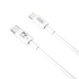 Cumpara ieftin Cablu pentru incarcare si transfer de date XO NB-Q189B, USB Type-C/Lightning, Power Delivery 20W, 2m, Alb