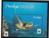 Penrhin 2014 - Fauna , WWF , Testoase , colita dantelata , dantelate , MNH , Mi.Bl.111, Nestampilat