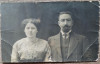 Cuplu din Rusia// foto tip CP, 1913