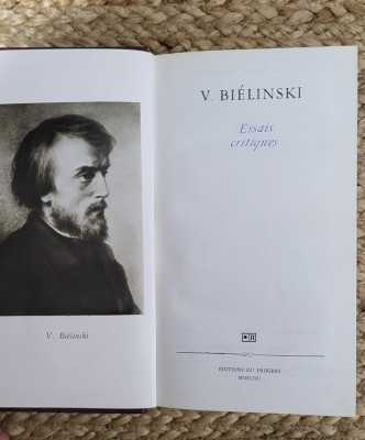 V.BIELINSKI-ESSAIS CRITIQUES foto