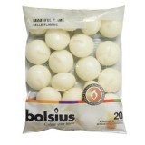 Pachet 20 Lumanari Pastila Plutitoare Ceara Crem 4.5h Bolsius LPC20 YGQ