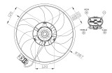 NRF 47914 Ventilator, radiator