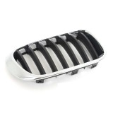 Grila radiator, masca fata Bmw X3 (F25), 03.2014-08.2017, parte montare partea dreapta, neagra, cu rama cromata