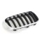Grila radiator, masca fata Bmw X3 (F25), 03.2014-08.2017, parte montare partea dreapta, neagra, cu rama cromata