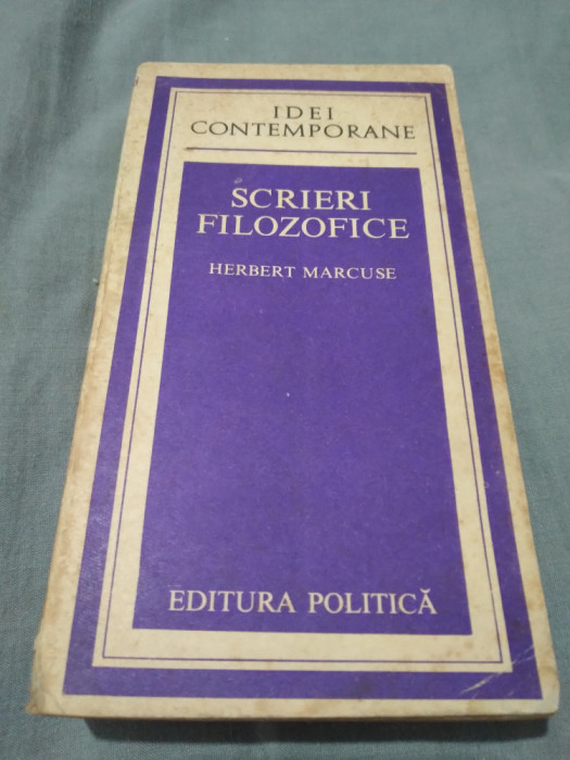 SCRIERI FILOZOFICE -HERBERT MARCUSE COLECTIA IDEI CONTEMPORANE