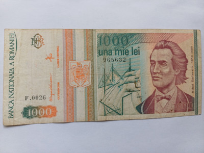 Romania -1000 lei 1993 foto