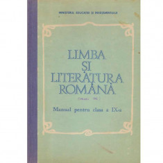 colectiv - Limba si literatura romana - Manual pentru clasa a IX-a - 119926