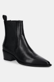 Vagabond Shoemakers ghete chelsea de piele KELSEY femei, culoarea negru, cu toc drept, 5810-201-20