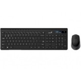 KIT wireless GENIUS, tastatura wireless 104 taste (multimedia) + mouse wireless 1200dpi, 3 butoane, BT5.3 + 2.4G, USB, negru, &quot;SlimStar 8230&quot; &quot;3134001