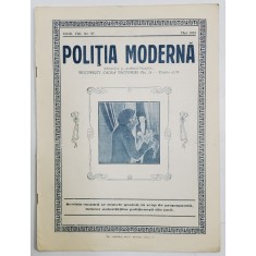 POLITIA MODERNA , REVISTA LUNARA DE SPECIALITATE , LITERATURA SI STIINTA , ANUL VIII , NR. 87, MAI , 1933