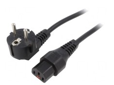 Cablu Alimentare Unghiular CEE 7/7 la IEC C13 5m Negru