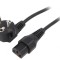 Cablu Alimentare Unghiular CEE 7/7 la IEC C13 5m Negru