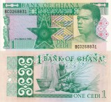 Bancnota Ghana 1 Cedi 1982, UNC (necirculata)