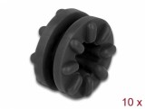 Set 10 buc garnituri impotriva vibratiilor Negru, Delock 60191