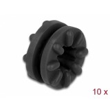 Set 10 buc garnituri impotriva vibratiilor Negru, Delock 60191