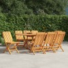 VidaXL Scaune de grădină pliante, 8 buc., 47x47x89 cm, lemn masiv tec 3155054