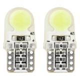 Bec de pozitie tip LED T10 W2.1x9.5 W5W, 12V, 2 LED COB 0.8W, culoare alb, AMIO, set 2 buc AutoDrive ProParts