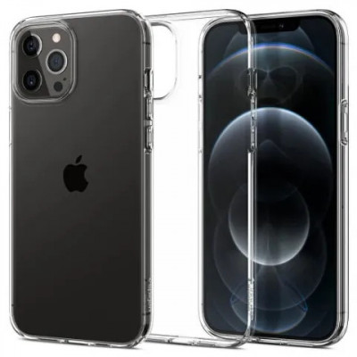 Husa silicon iPhone 12 Pro Max Spigen LC Transparent foto