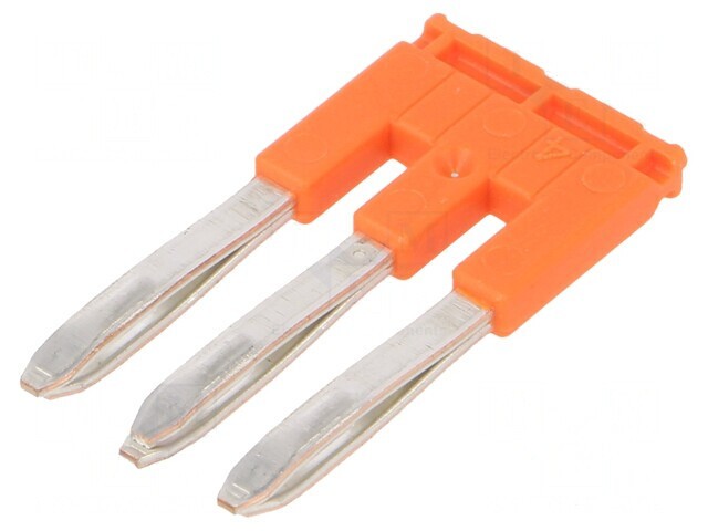 Punte cu șuruburi, 3 piste, portocalie, 5,2mm, 600V