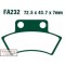 Klocki Ham. Moto. Polaris (Atv) 250 2X4/4X4 (93) 256337 EBCFA232TT