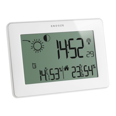 Statie meteo TFA, LCD, transmitator wireless, Alb foto